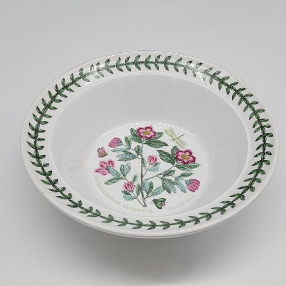 Portmeirion Botanic Garden Bowl Rhododendron Lepidotum Design 7.5" - Picture 1 of 8
